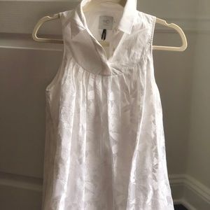 Sleeveless White Dress